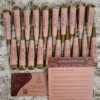 Fresh natural henna cones with aftercare instructions and branded packaging